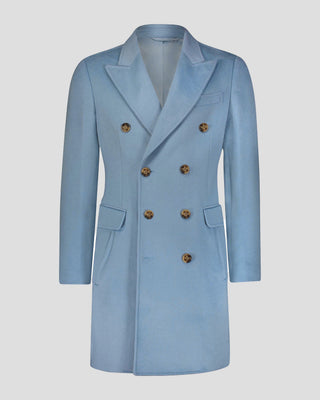 Southern Gents Double Breasted Men's Coat - Pastel Blue