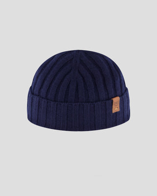 Southern Gents Merino Wool + Cashmere Fisherman Beanie - Navy