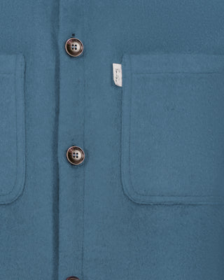 Southern Gents Quilted Overshirt Jacket - Pastel Blue