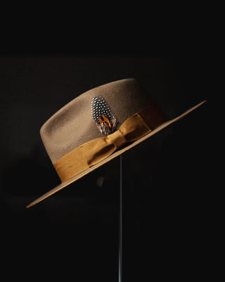 Southern Gents Ferguson Wide Brim Fedora - Mocha Brown
