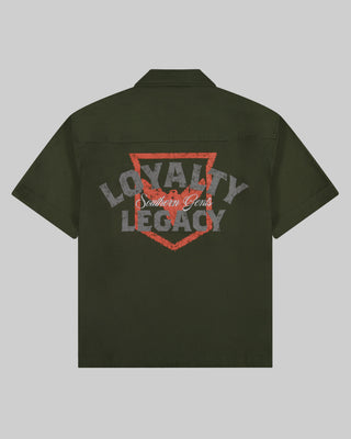Southern Gents Mechanic Work Shirt - Olive Green