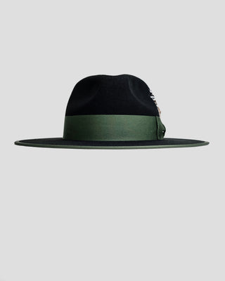 Southern Gents Ferguson Fedora - Black + Green