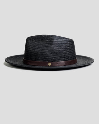 Southern Gents Geoffrey Straw Fedora - Black 