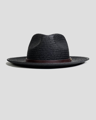 Southern Gents Geoffrey Straw Fedora - Black 