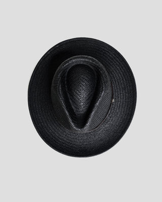 Southern Gents Geoffrey Straw Fedora - Black 