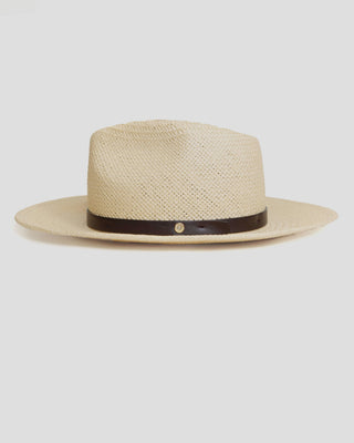 Southern Gents Geoffrey Straw Fedora Hat - Natural