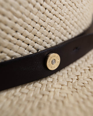 Southern Gents Geoffrey Straw Fedora Hat - Natural