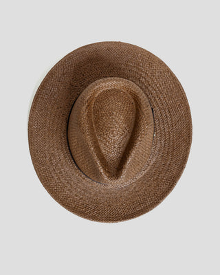 Southern Gents Geoffrey Straw Fedora Hat - Toffee