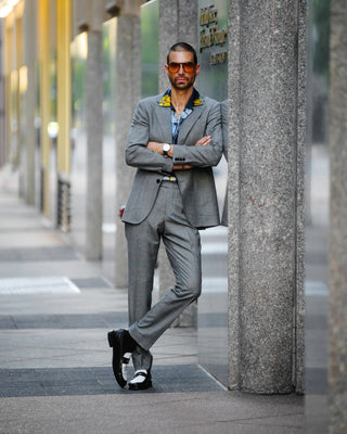 Southern Gents Grey Houndstooth Suit Blazer