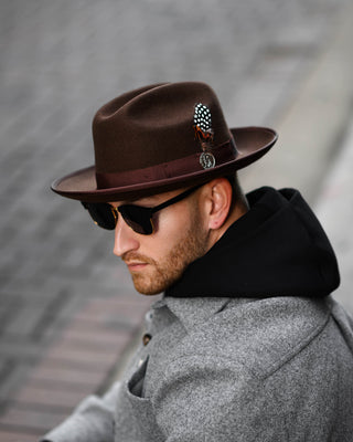 Southern Gents Miller Ranch Fedora - Chocolate