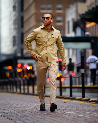 Southern Gents Lightweight Overshirt - Tan