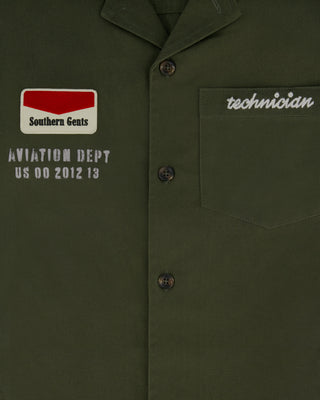 Southern Gents Mechanic Work Shirt - Olive Green