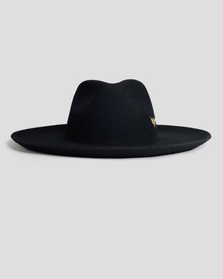Southern Gents Wide Brim Naked Fedora - Black