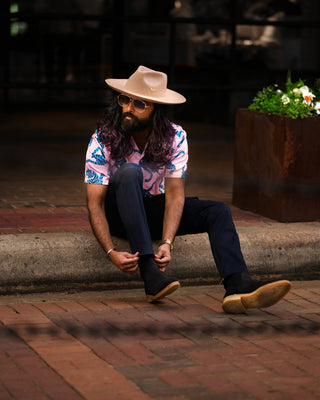 Southern Gents Slim Cargo Pants - Navy