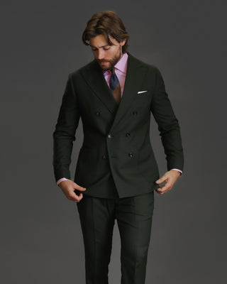 Southern Gents Double Breasted Blazer - Olive