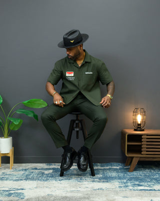 Southern Gents Mechanic Work Shirt - Olive Green