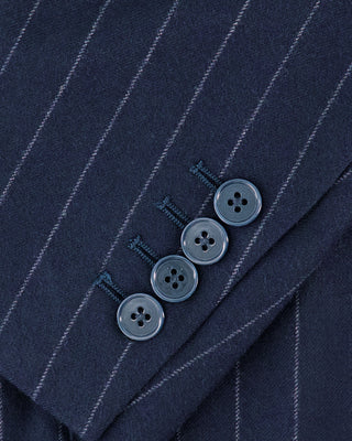 Southern Gents Double Breasted Blazer  – Navy Pinstripe