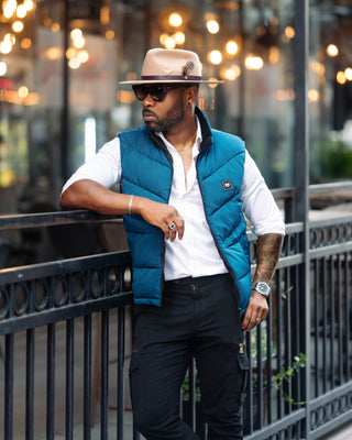 Southern Gents Puffer Vest - Teal