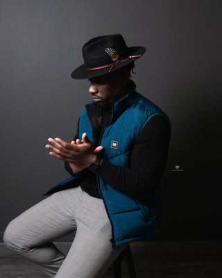 Southern Gents Puffer Vest - Teal