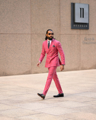 Southern Gents Double Breasted Blazer - Salmon