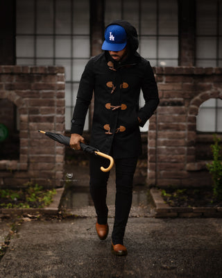 Southern Gents Toggle Raincoat - Black