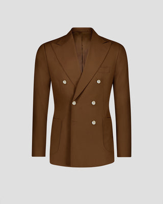 Southern Gents Double Breasted Blazer - Tobacco Brown