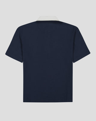 Southern Gents Vintage Cotton Polo - Navy + White