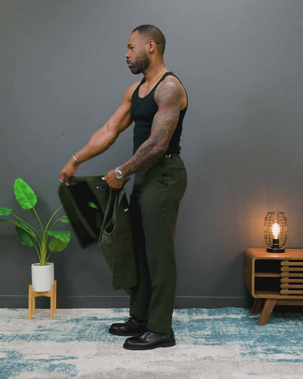 Southern Gents Mechanic Work Shirt - Olive Green