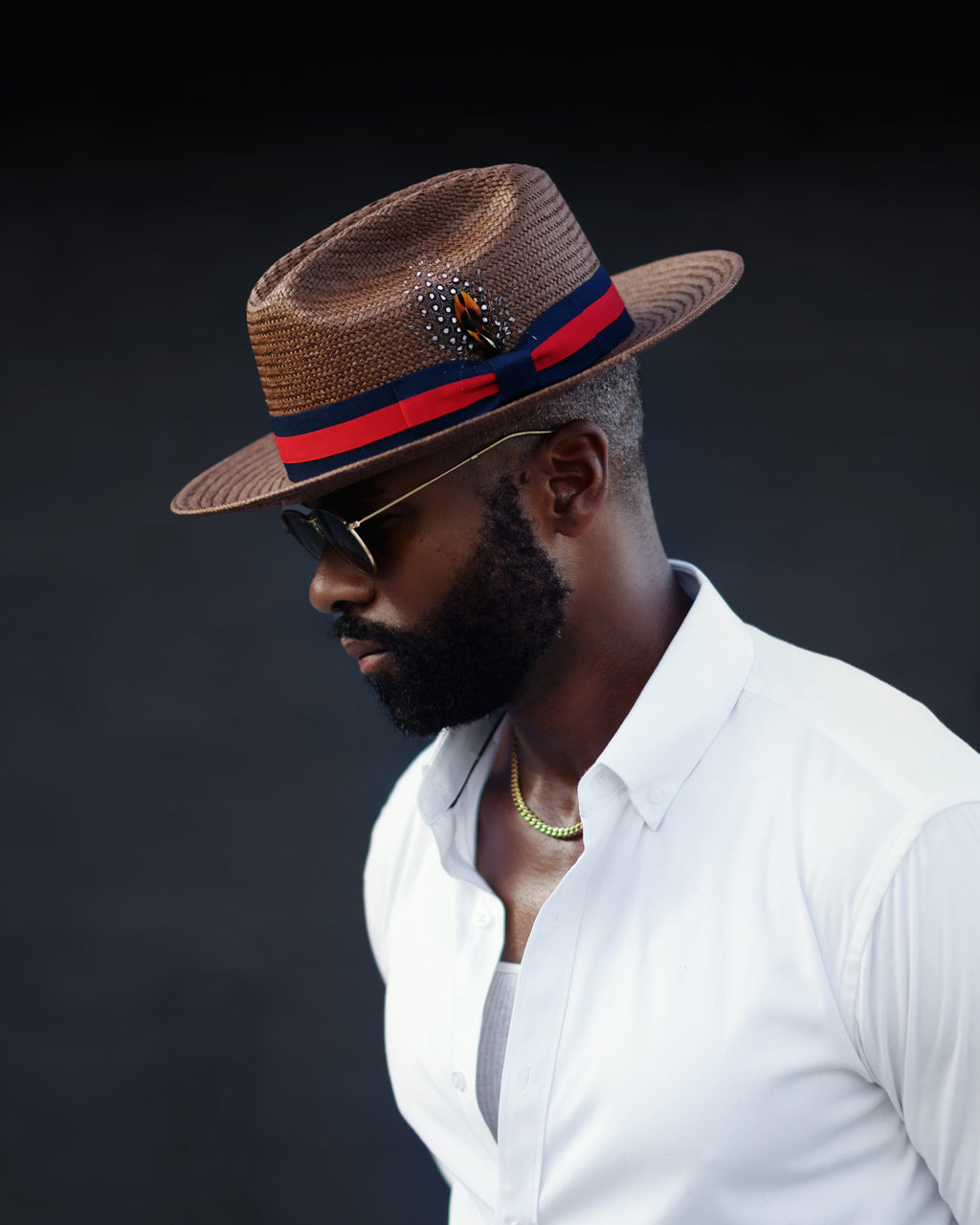 Southern Gents Miller Ranch Fedora - Patriotic Straw