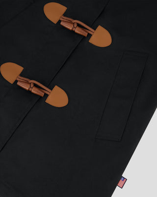 Southern Gents Toggle Raincoat - Black
