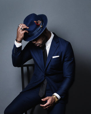Southern Gents Trilby Fedora - Navy