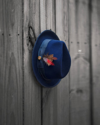 Southern Gents Trilby Fedora - Navy