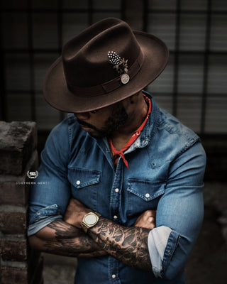 Southern Gents Miller Ranch Fedora - Chocolate