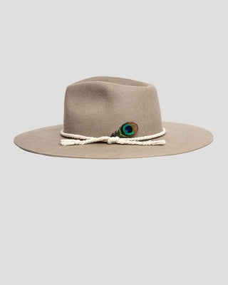 Southern Gents Wide Brim Alexander Fedora Hat - Taupe