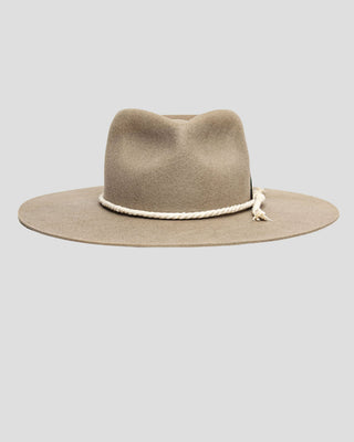 Southern Gents Wide Brim Alexander Fedora Hat - Taupe