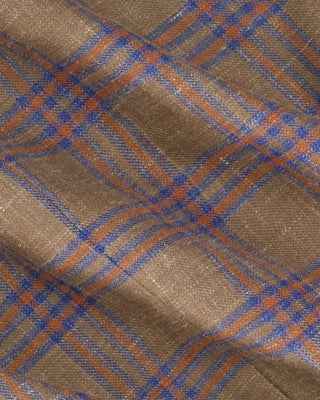 Southern Gents Single Breasted - Khaki + Orange Plaid