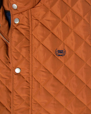 Southern Gents Quilted Vest - Tangerine