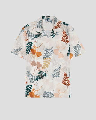 Southern Gents Camp Collar Shirt - Ivory Floral