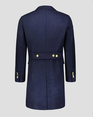 Southern Gents Double Breasted Coat - Navy + Gold
