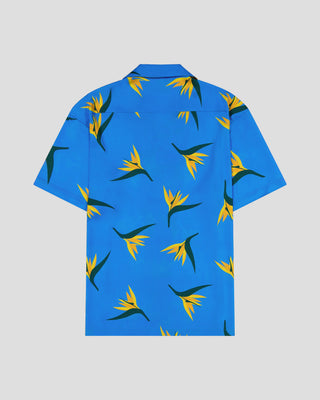 Southern Gents Camp Collar Shirt - Sky Blue Strelitzia
