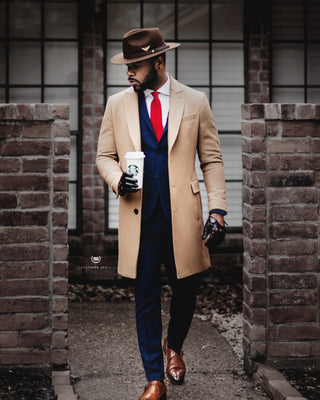 Southern Gents Men's Camel Overcoat