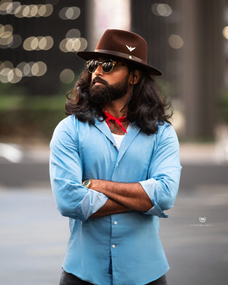 Southern Gents Perfect Spread Shirt V2 - Denim