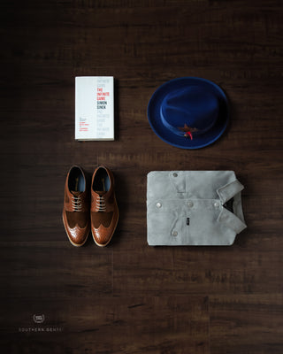 Southern Gents Trilby Fedora - Navy