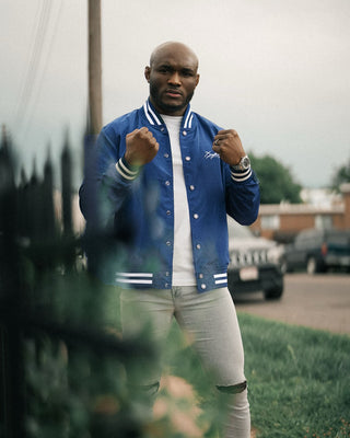 Southern Gents - Kamaru Usman  - NGHTMR Bomber Jacket - Blue