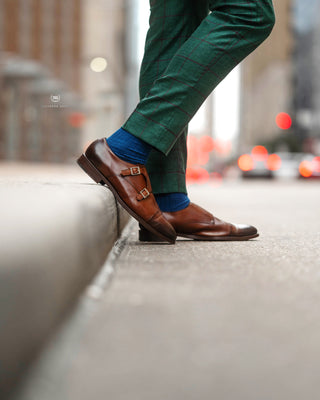 Southern Gents Hamilton Double Monkstrap - Dark Brown