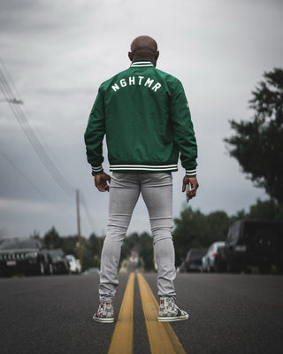 Southern Gents - Kamaru Usman UFC 278 - NGHTMR Bomber Jacket - Hunter Green