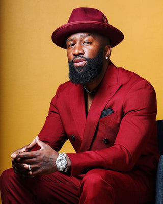 Southern Gents Double Breasted Blazer - Burgundy