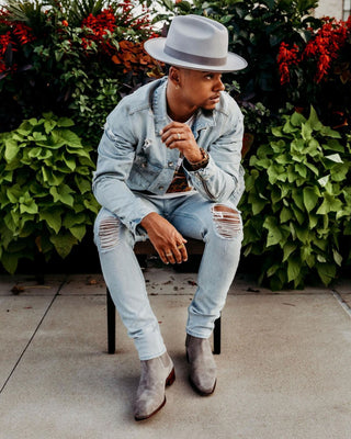 Southern Gents Miller Ranch Fedora - Platinum