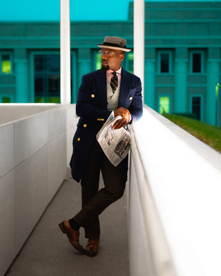 Southern Gents Braxton Porkpie - Grey + Black