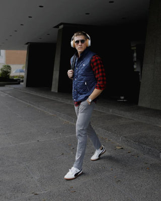Southern Gents Quilted Vest - Navy 